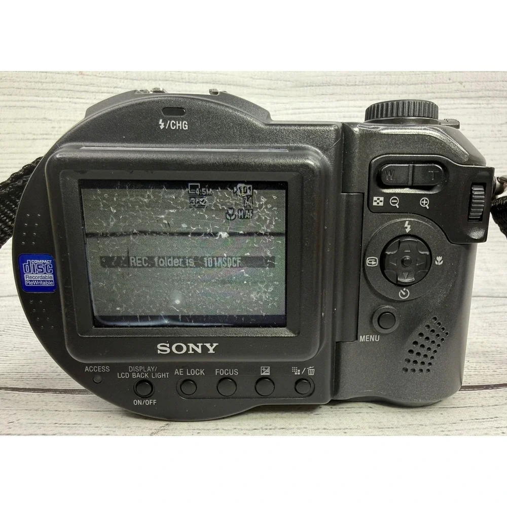 Sony CD Mavica 5MP‎ Digital Camera w/ 3x Optical Zoom MVC-CD500 Disc Error Read